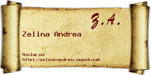 Zelina Andrea névjegykártya